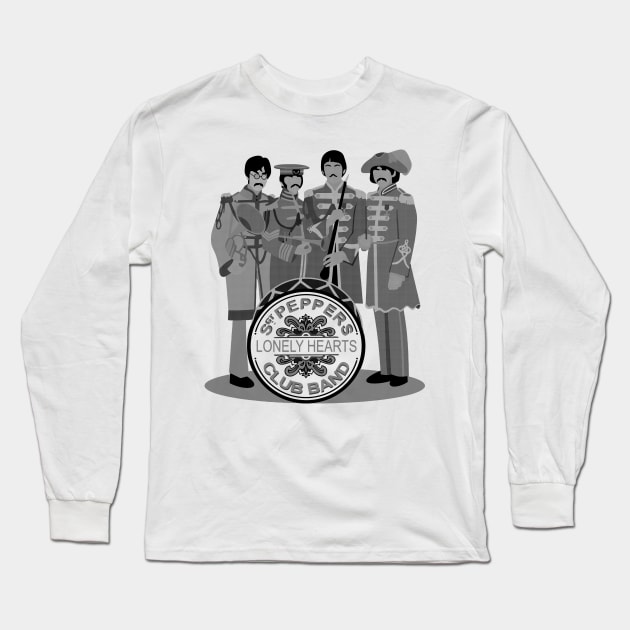 The Beatles Album Long Sleeve T-Shirt by TheMusicFav